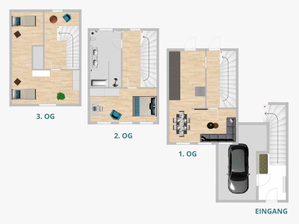 Discovair Traben-Trarbach - Ferienhaus Fuer 6 Personen Mit Netflix Lejlighed Værelse billede